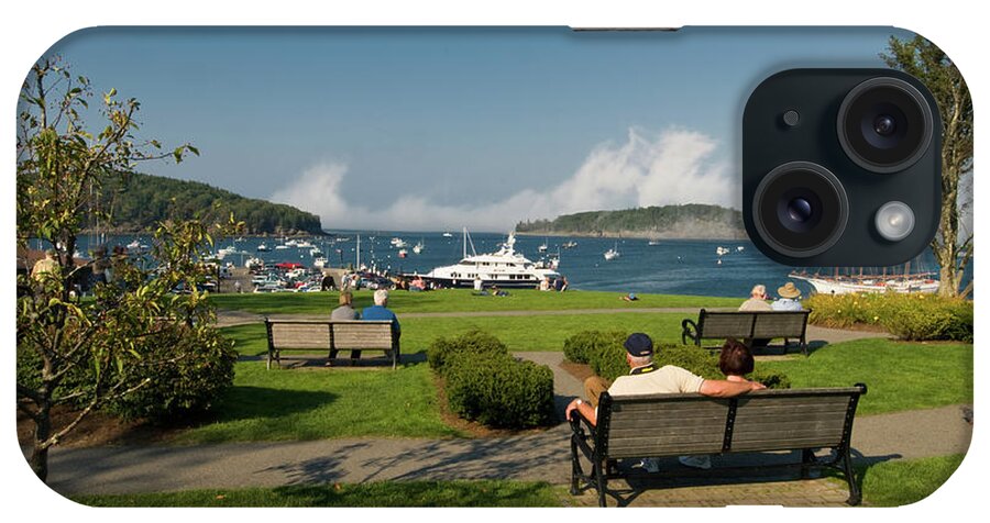 acadia National Park iPhone Case featuring the photograph Fog Show Over the Porcupine Islands by Paul Mangold