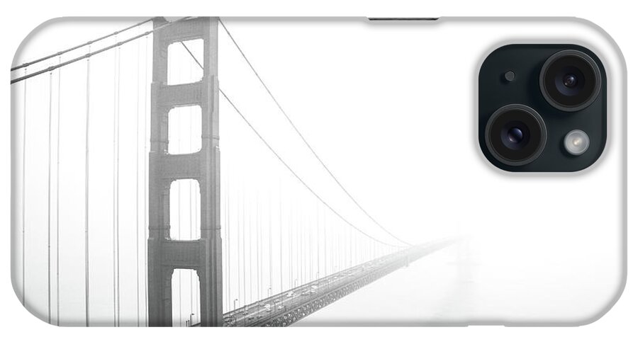 Photography iPhone Case featuring the photograph Foggy Golden Gate Bridge by MGL Meiklejohn Graphics Licensing