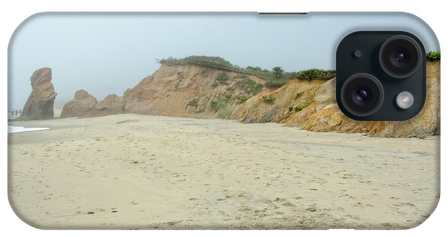 Cape iPhone Case featuring the photograph Foggy Vineyard Beach by Donna Doherty