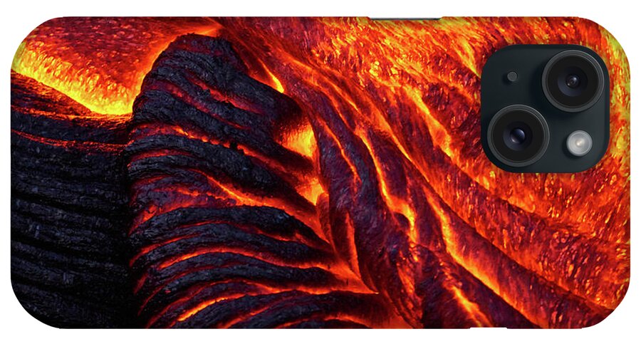 Hawaii iPhone Case featuring the photograph Folding Lava by Christopher Johnson