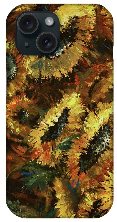 Flowers iPhone Case featuring the painting Follow the Sun by Michael Lang