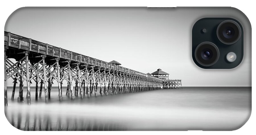 Folly Beach iPhone Case featuring the photograph Folly Beach Pier by Ivo Kerssemakers