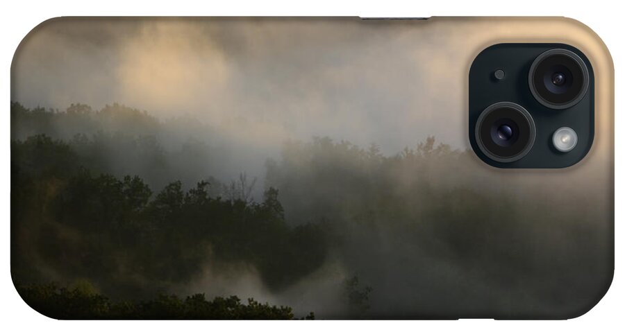 Mist iPhone Case featuring the photograph Foothills of the Blue Ridge Mountains by John Harmon