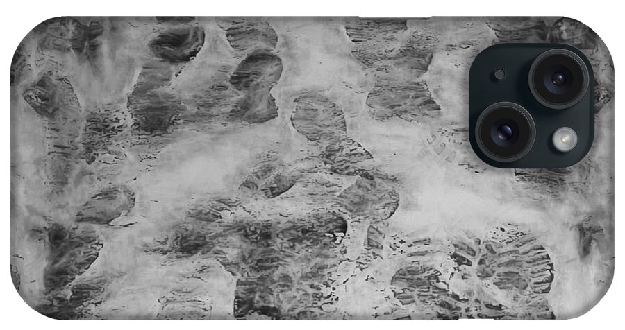 Scott Norris Photography iPhone Case featuring the photograph Footprints by Scott Norris