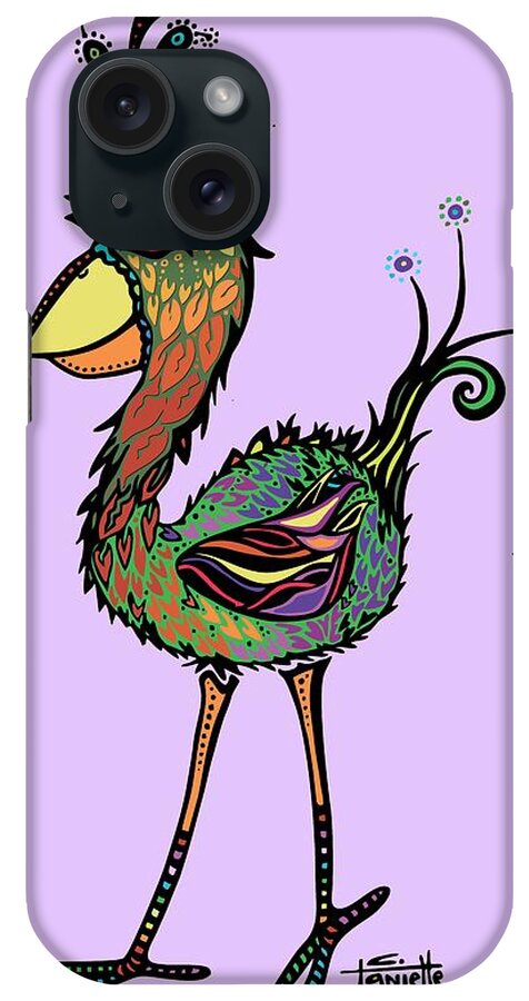 Bird iPhone Case featuring the digital art For the Birds by Tanielle Childers