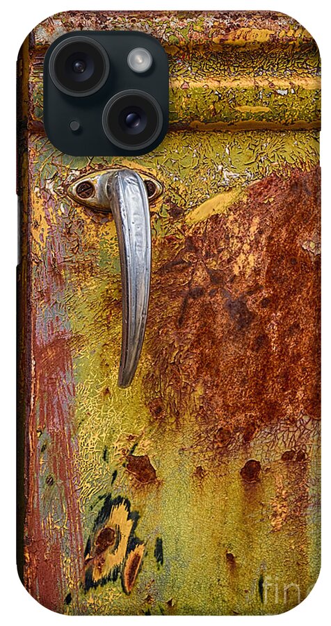 Ford Rusting In Peace iPhone Case featuring the photograph Ford Rusting in Peace by Priscilla Burgers