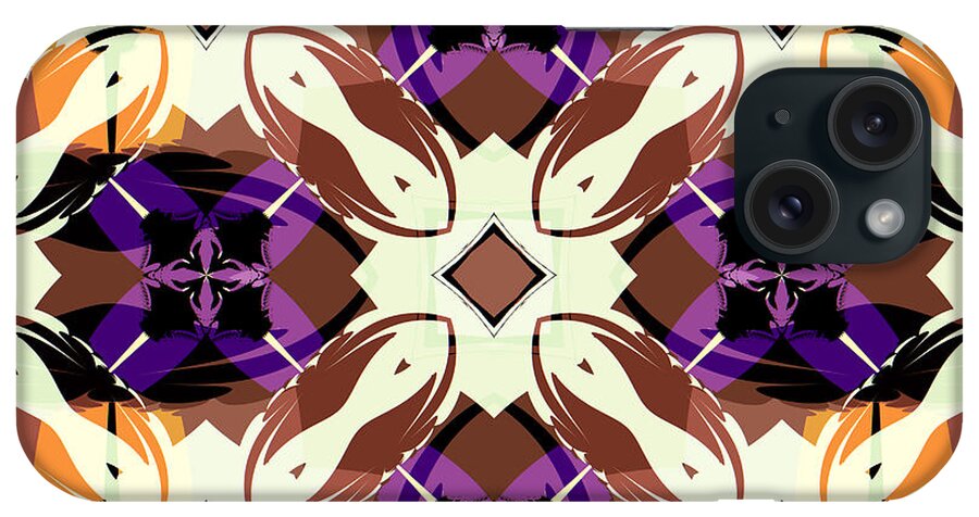 Abstract iPhone Case featuring the digital art Foreplay by Jim Pavelle