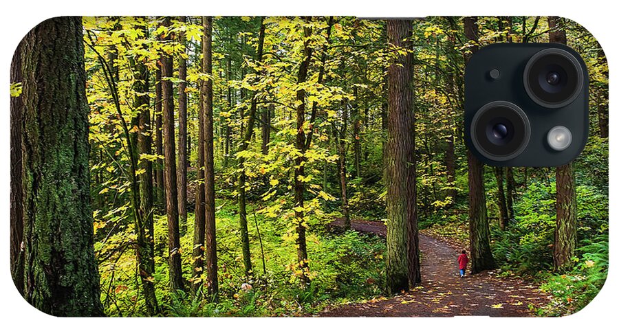 Trees iPhone Case featuring the photograph Forest Pathway by John Christopher