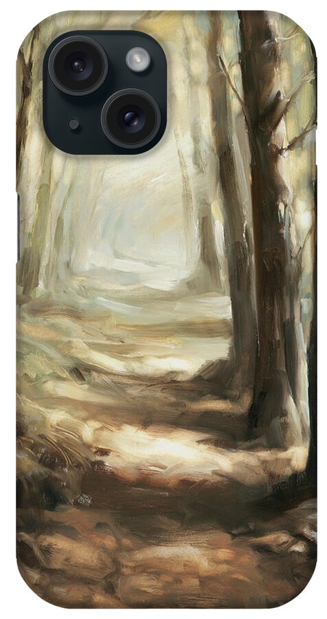 Forest iPhone Case featuring the painting Forest Path by Steve Henderson