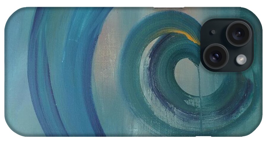 Half Circles iPhone Case featuring the painting Forever by Kat McClure