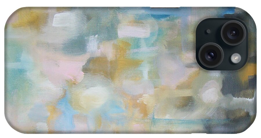 Abstract Art iPhone Case featuring the painting Forgetting the Past by Raymond Doward