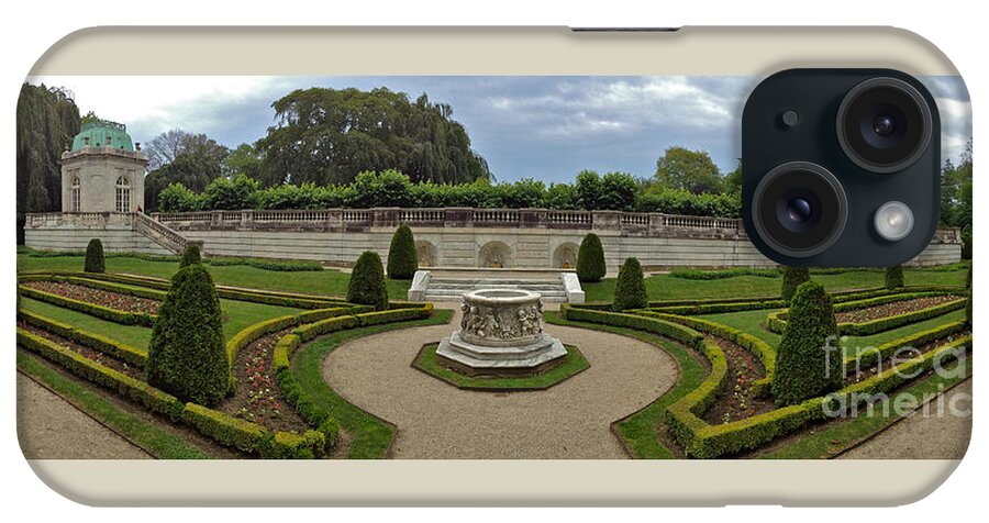 Panoramic iPhone Case featuring the photograph Formal Garden - panoramic by Jason Freedman