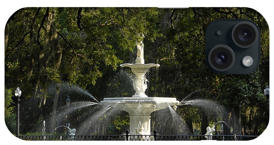 Fine Art Photography iPhone Case featuring the photograph Forsyth Fountain 1858 by David Lee Thompson