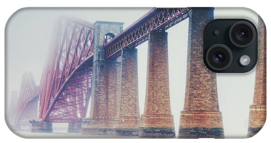 Forth iPhone Case featuring the photograph Forth Bridge Rain by Ray Devlin