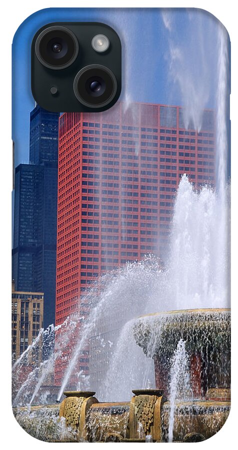 Photography iPhone Case featuring the photograph Fountain In A City, Buckingham by Panoramic Images