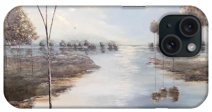 Lake iPhone Case featuring the painting Fox Lake by Katrina Nixon