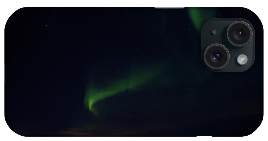Finland iPhone Case featuring the photograph Foxtrails. Aurora Borealis over Kemi by Jouko Lehto