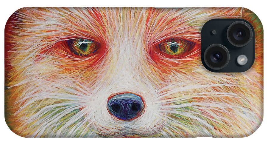 Foxes iPhone Case featuring the painting Foxy-Loxy by Angela Treat Lyon