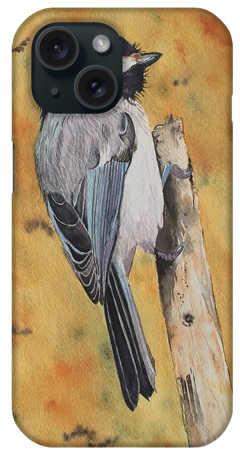 Chickadee iPhone Case featuring the painting Free Bird by Sonja Jones