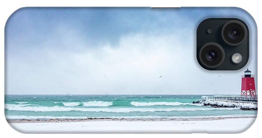 Usa iPhone Case featuring the photograph Freezing storm by Framing Places