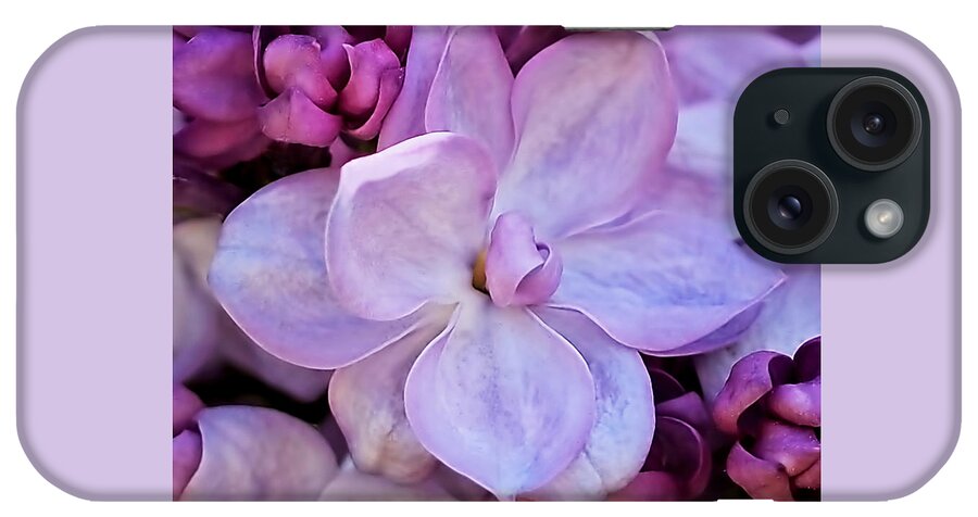 French Lilac iPhone Case featuring the photograph French Lilac Flower by Rona Black