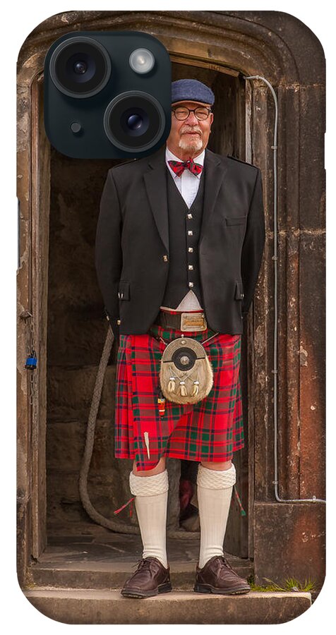Kilt iPhone Case featuring the photograph French Scotsman by Kathleen McGinley