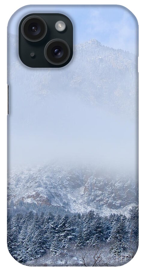 Cheyenne Mountain iPhone Case featuring the photograph Fresh Snow in Cheyenne Mountain State Park by Steven Krull