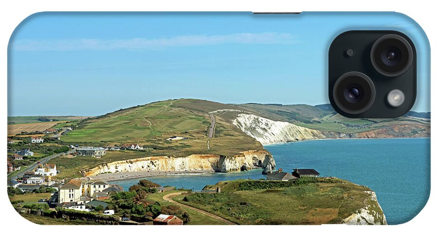 Britain iPhone Case featuring the photograph Freshwater Bay From Tennyson Down by Rod Johnson