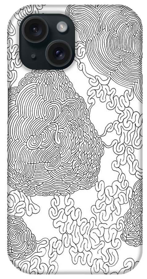 Mazes iPhone Case featuring the drawing Friends by Steven Natanson