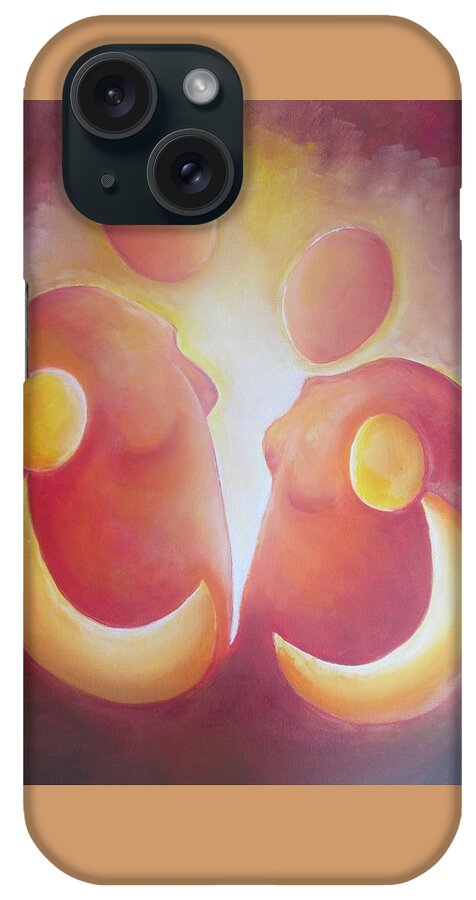 Warm iPhone Case featuring the painting Friendship Glow by Jennifer Hannigan-Green