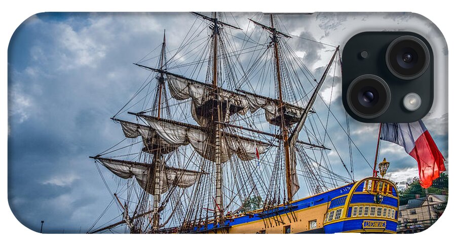 Castine iPhone Case featuring the photograph Frigate Hermione 01 by Fred LeBlanc