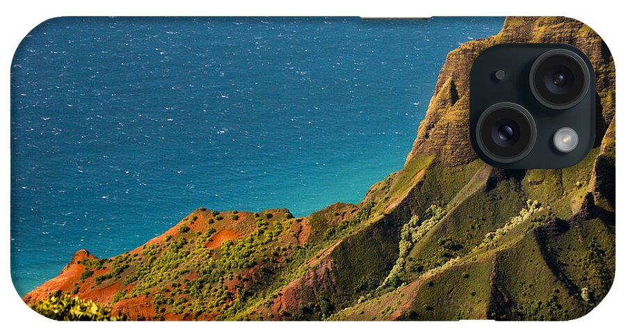 Pacific Ocean iPhone Case featuring the photograph From the Hills of Kauai by Debbie Karnes