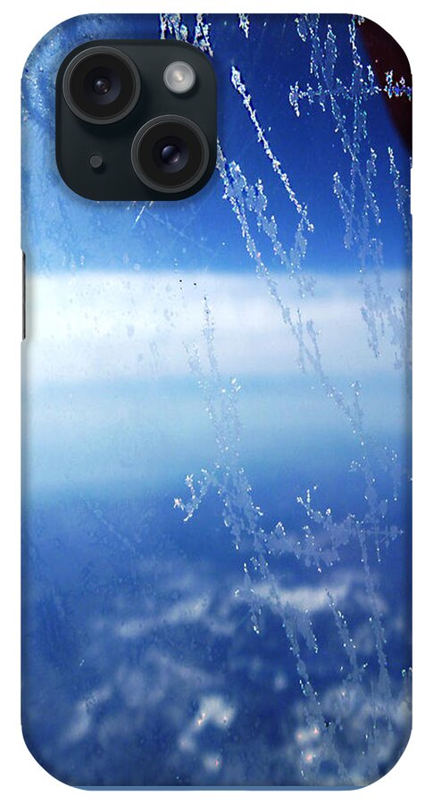 Abstract iPhone Case featuring the photograph Frost on Window by Fei A