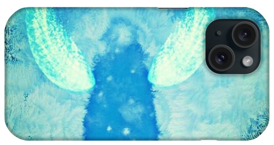 Spiritual iPhone Case featuring the digital art Frosted angel by Christine Paris