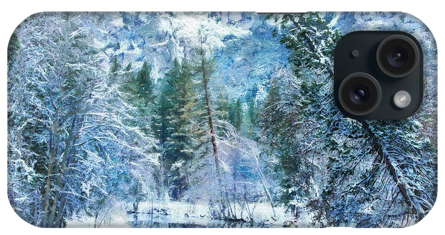 Landscape iPhone Case featuring the photograph Frozen in Blue by Susan Eileen Evans