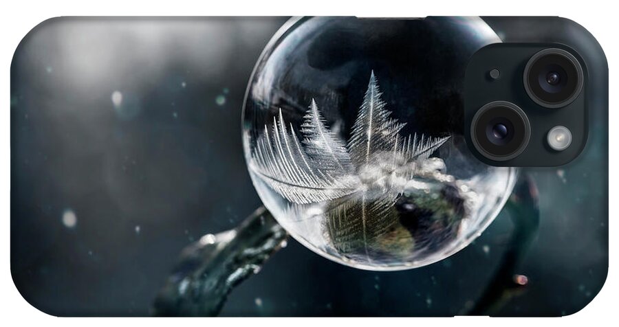 Ball iPhone Case featuring the photograph Frozen world by Jaroslaw Blaminsky