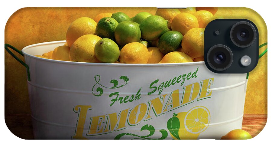 Lemon iPhone Case featuring the photograph Fruit - Lemons - When life gives you lemons by Mike Savad