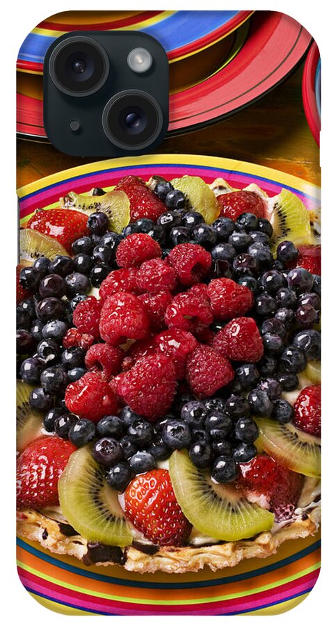 Fruit iPhone Case featuring the photograph Fruit tart pie by Garry Gay