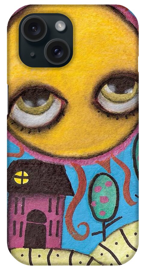 Folk Art iPhone Case featuring the painting Fruity Day by Abril Andrade