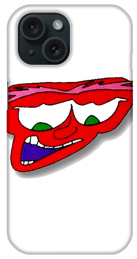 Paintings iPhone Case featuring the drawing FU Party People - Peep 048 by Dar Freeland