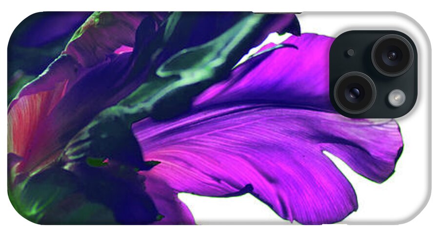 Fuchsia Tulip iPhone Case featuring the photograph Fuchsia Tulip by Silva Wischeropp