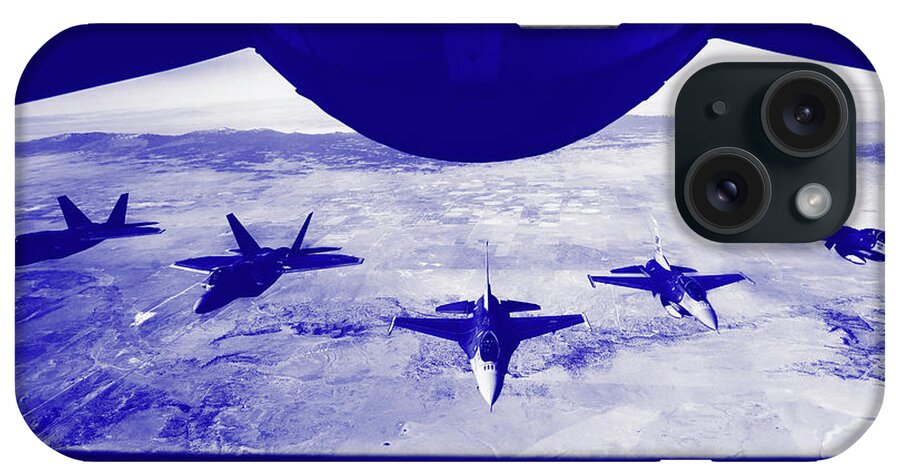 Usaf iPhone Case featuring the photograph Fuel Lineup by Mountain Dreams