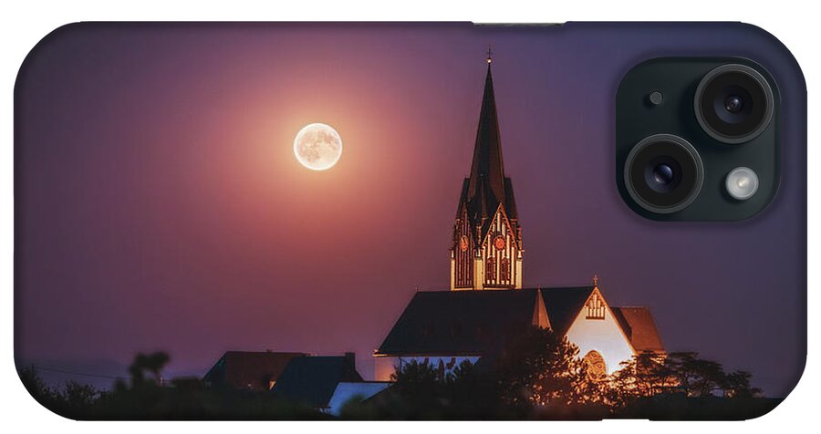 Moon iPhone Case featuring the photograph Full Moon by Marc Braner