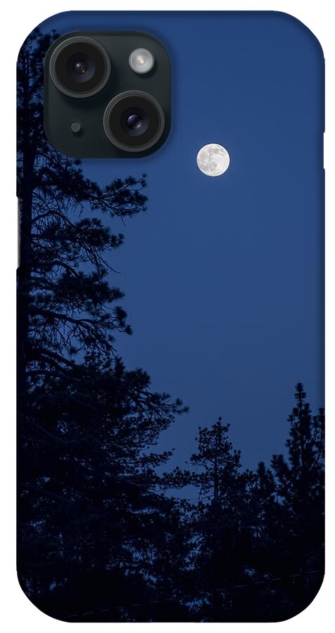 Full iPhone Case featuring the photograph Full Moon Rising by Eddie Yerkish