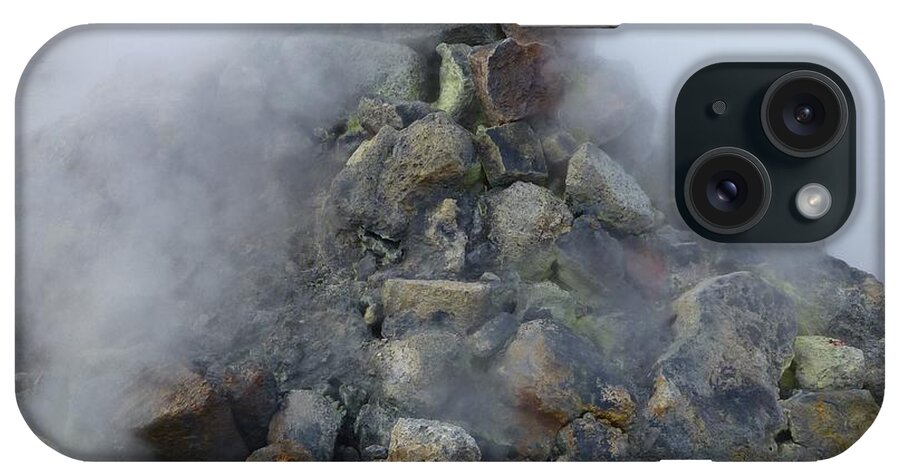 Fumarole iPhone Case featuring the photograph Fumarole Fumes by Barbie Corbett-Newmin