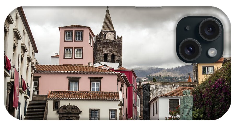 Madeira iPhone Case featuring the photograph Funchal alley by Claudio Maioli