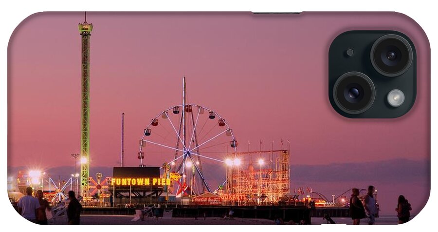 Amusement Parks iPhone Case featuring the photograph Funtown Pier At Sunset III - Jersey Shore by Angie Tirado