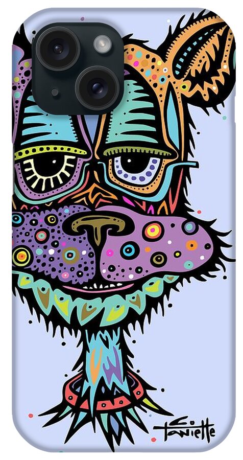 Dog iPhone Case featuring the digital art Furr-gus by Tanielle Childers