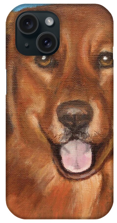 Dog iPhone Case featuring the sculpture Gabe by Carol Russell
