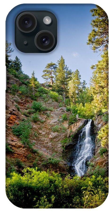 Flowing iPhone Case featuring the photograph Garden Creek Falls Canyon by Rikk Flohr